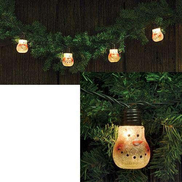 Snowman 8-Bulb String - The Fox Decor